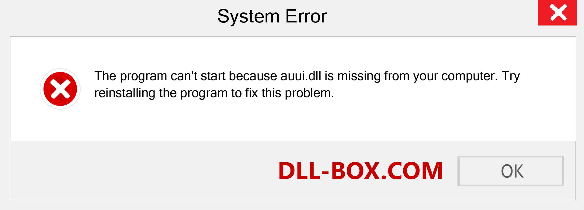  auui.dll file is missing?. Download for Windows 7, 8, 10 - Fix  auui dll Missing Error on Windows, photos, images